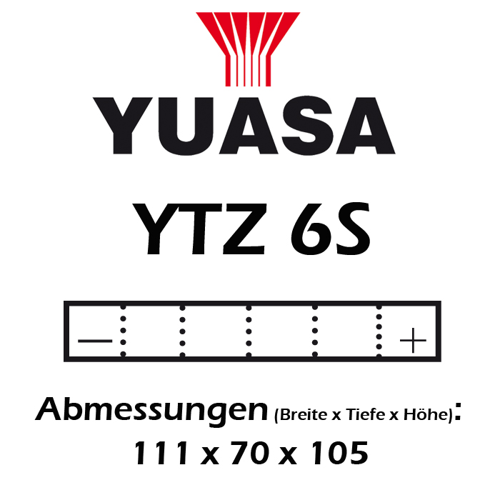 Batterie YUASA YTZ6V 5  AH MF