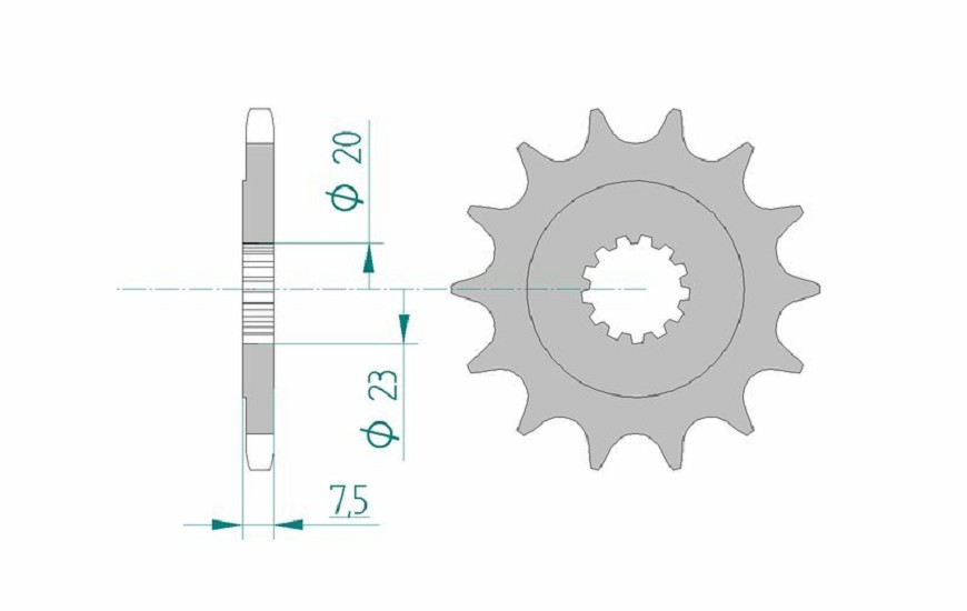 AFAM Standard Stahlritzel vorne 22401 - 520