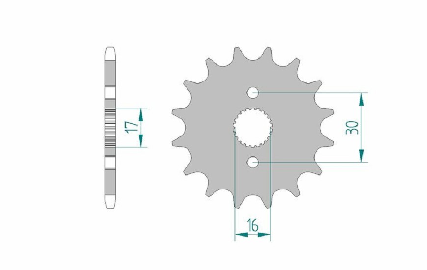 AFAM Standard Stahlritzel vorne 20105 - 420