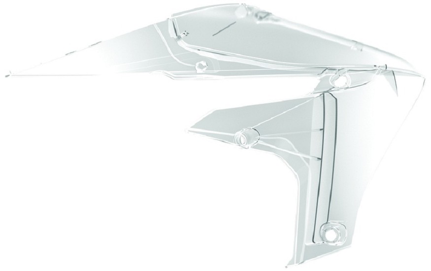 POLISPORT Kühlerspoiler transparent passend für Yamaha YZ250F/450F