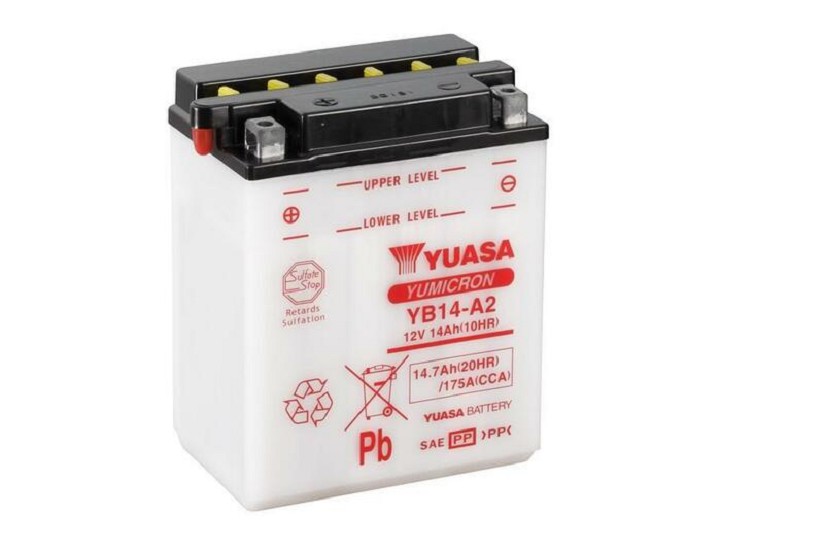 YUASA Blei/Säure Batterie ohne Säurepack - YB14-A2 YUASA Blei/Säure Batterie ohne Säurepack - YB14-A2