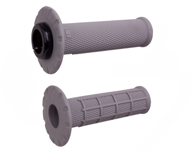 ODI Universal Half-Waffle Lock-On Griffe - Grau/Silber ODI Universal Half-Waffle Lock-On Griffe - Grau/Silber