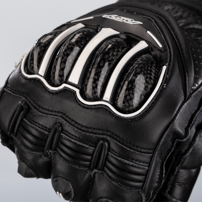 RST TracTech Evo 4 Short Leder Handschuhe Schwarz Größe XL