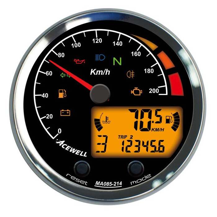 ACEWELL Analog Tacho 210 Km/h Digital DZM ACEWELL Analog Tacho 210 Km/h Digital DZM