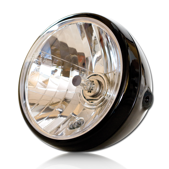 H4-Scheinwerfer Nevo 7 schw. Glanz Klarglas H4-Scheinwerfer Nevo 7 schw. Glanz Klarglas