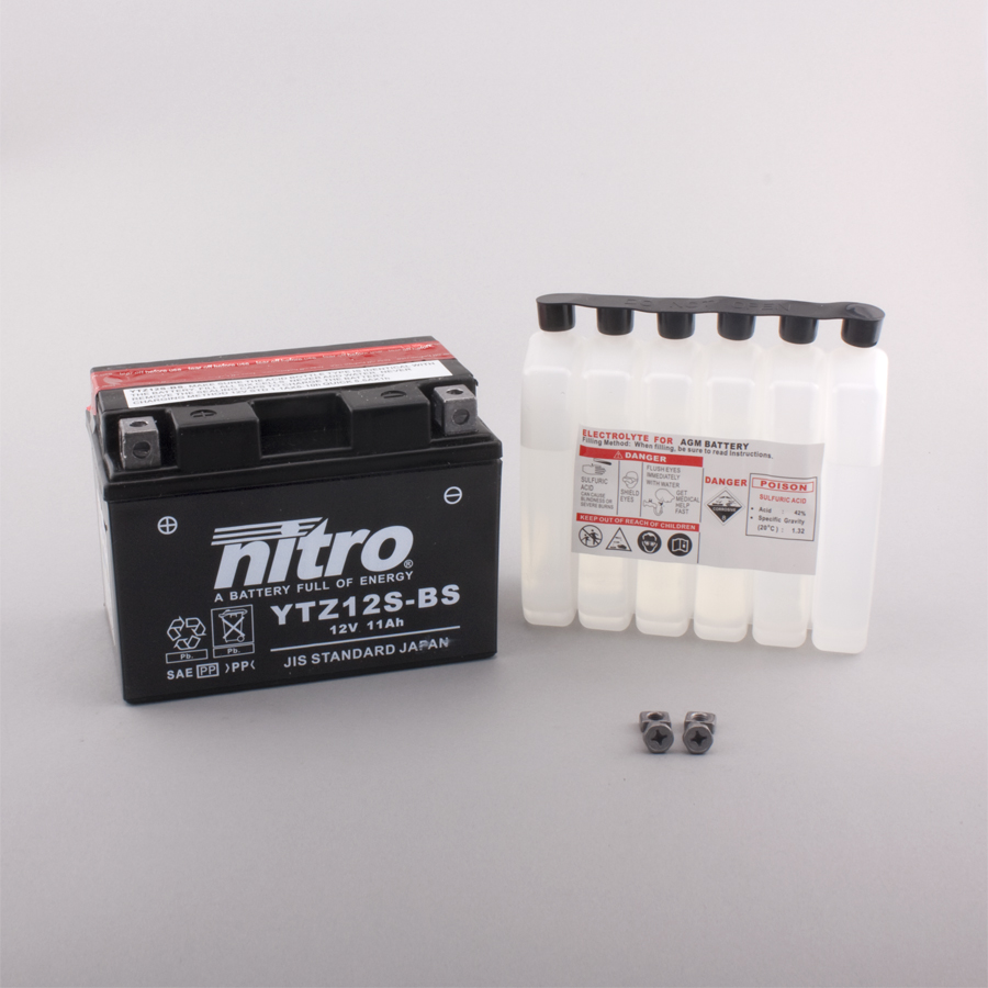 Batterie NITRO NTZ12S-BS (CP) mit Säurepack 12V/11Ah [150x87x110] CCA=210A