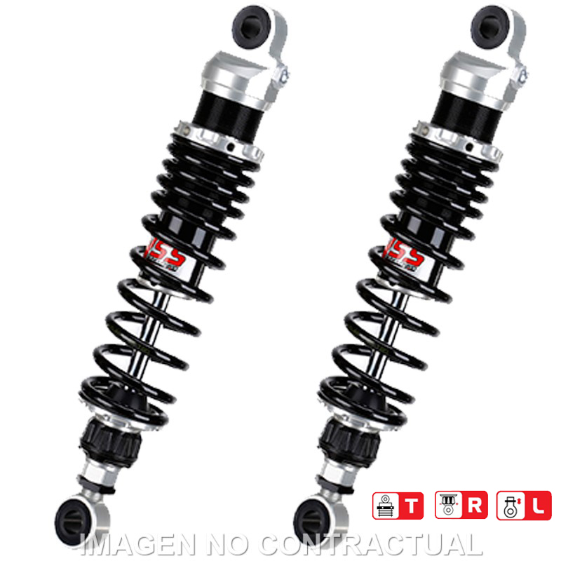 Federbein Z362-Serie Stereo hinten passend für Yamaha SR 400 (77-06), SR 500 (84-99) RZ362-320TRL-47-88