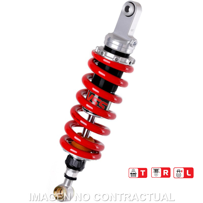 Federbein Z456-Serie Mono hinten für Kompatibel mit TRIUMPH Tiger 900i (99-01) / 955i (01-04) MZ456-370TRL-11-85