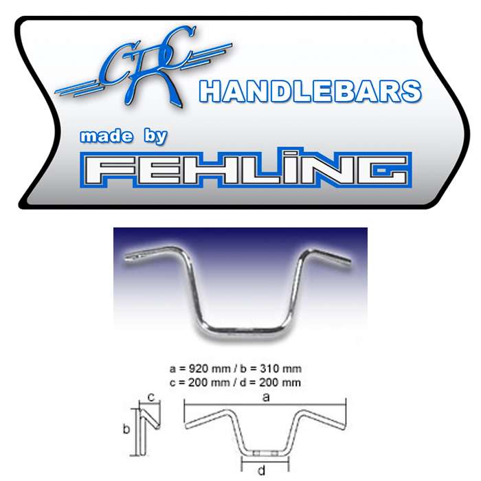 1 Zoll-Lenker Ape Hanger (AHHD 2) chrom 1 Zoll-Lenker Ape Hanger (AHHD 2) chrom