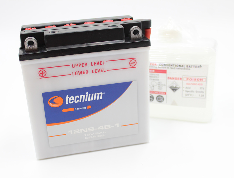 TECNIUM Blei/Säure Batterie mit Säurepack - 12N9-4B-1 TECNIUM Blei/Säure Batterie mit Säurepack - 12N9-4B-1