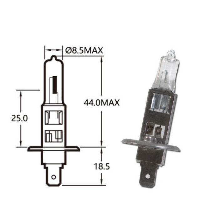Hauptscheinwerferlampe 12V 55W H1 P14,5s Hauptscheinwerferlampe 12V 55W H1 P14,5s