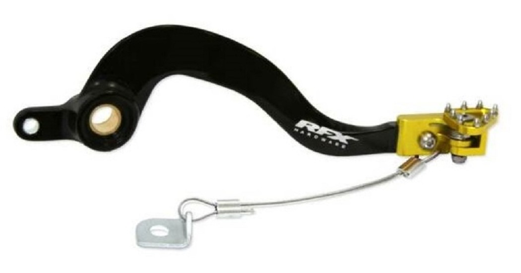 RFX Pro ST Bremshebel hinten (Schwarz/Gelb) - passend für Suzuki RM250