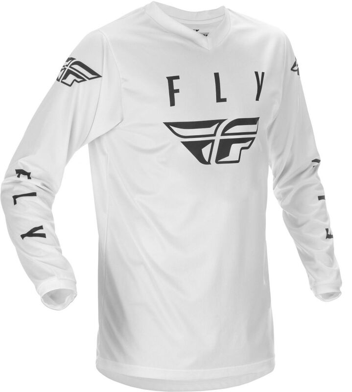 FLY RACING Fly Universal Jersey White/Black Lg