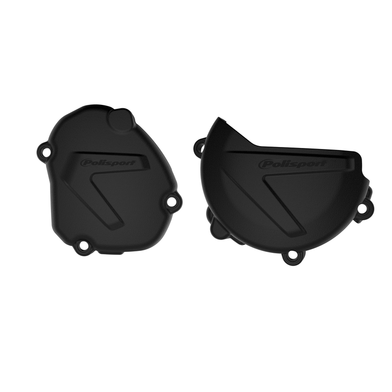 POLISPORT Kupplungs- und Zündungsdeckelschutz Schwarz - passend für Yamaha YZ125 POLISPORT Kupplungs- und Zündungsdeckelschutz Schwarz - passend für Yamaha YZ125