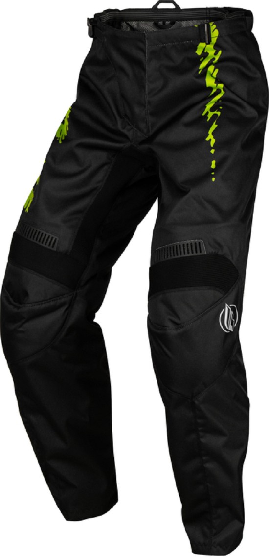 FLY RACING F-16 Jugend Hose - Schwarz/Neon Grün/Hell Grau