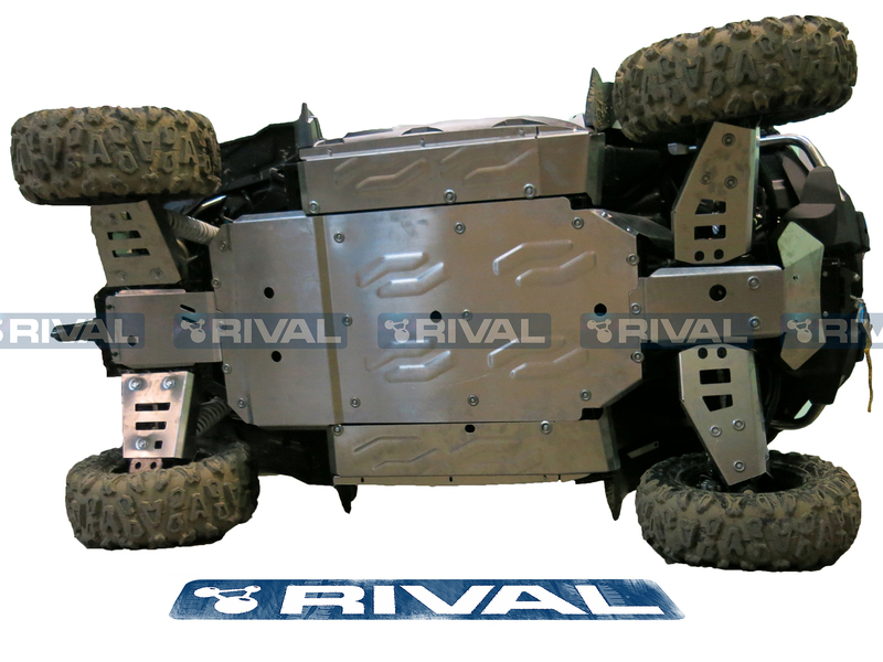 RIVAL Unterfahrschutz Komplett-Kit - Aluminium CF Moto Zforce 800/1000