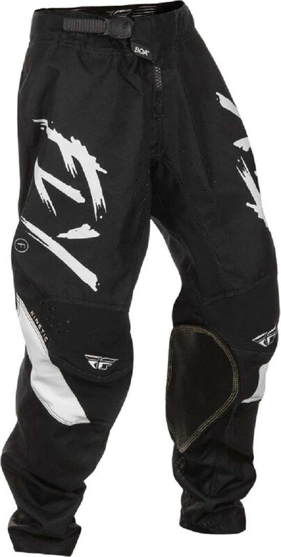 FLY RACING Kinetic Stoke Jugendhose- Schwarz/Weiß FLY RACING Kinetic Stoke Jugendhose- Schwarz/Weiß