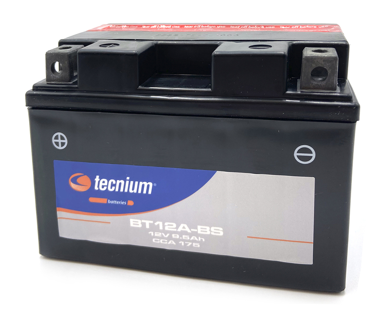 TECNIUM Wartungsfreie Batterie mit Säurepack geliefert - BT12A-BS