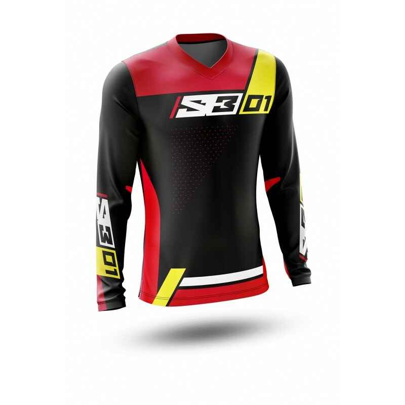 S3 Kollektion 01 Jersey - Schwarz/Rot Größe L S3 Kollektion 01 Jersey - Schwarz/Rot Größe L