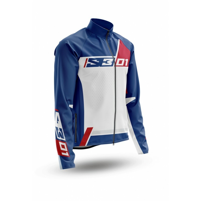 S3 Kollektion 01 Jacke - Patriot Rot/Blau Größe M