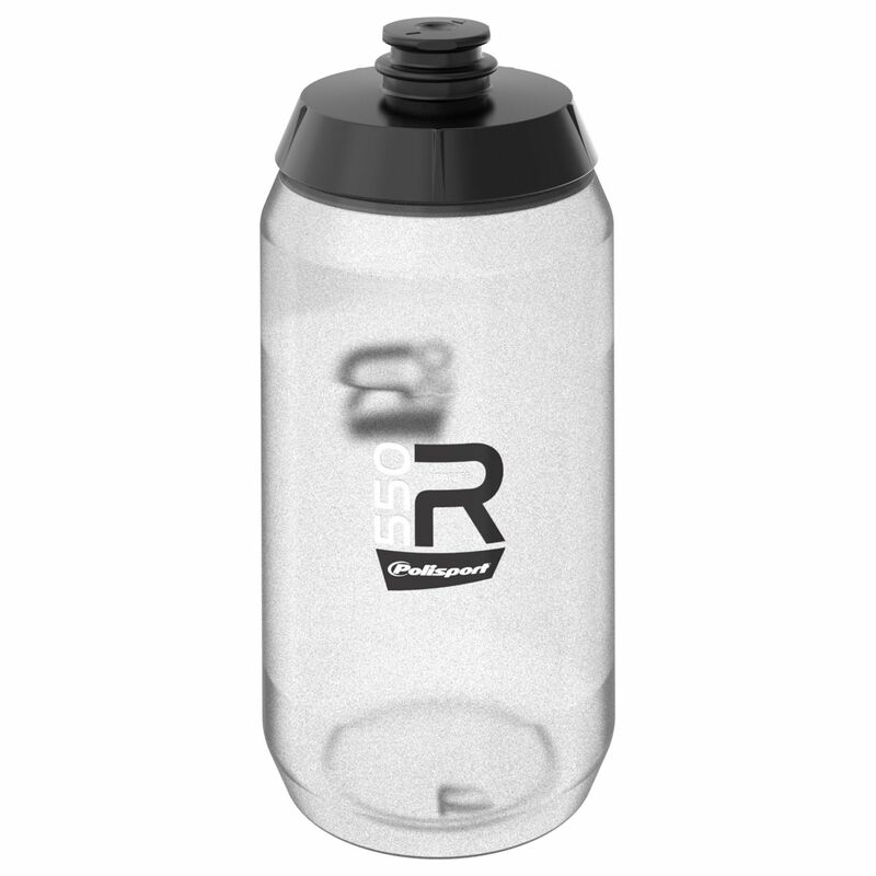 POLISPORT Water Bottle R550 Clear Screw-On Cap 550ml