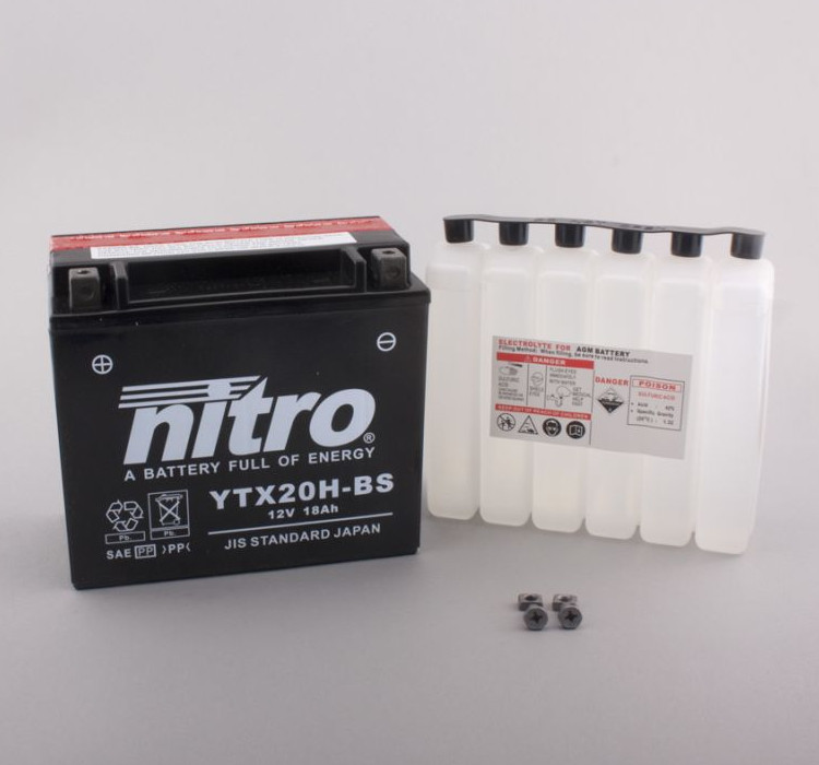 Batterie Nitro YTX20H-BS 18AH MF
