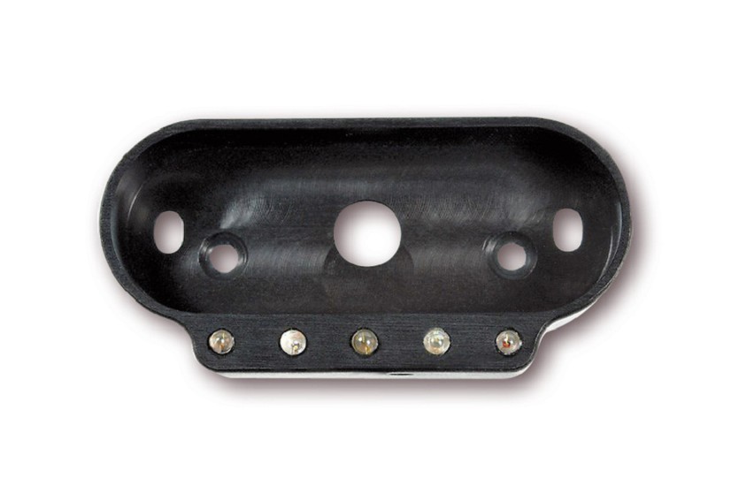 MOTOGADGET msm combi frame mit Kontrolleuchten, Schwarz