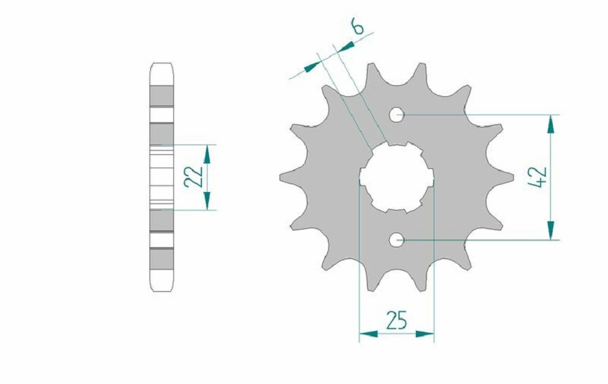 AFAM Standard Stahlritzel vorne 20400 - 530