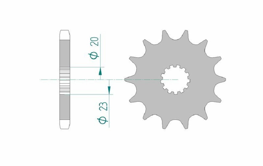 AFAM Standard Stahlritzel vorne 22403 - 530