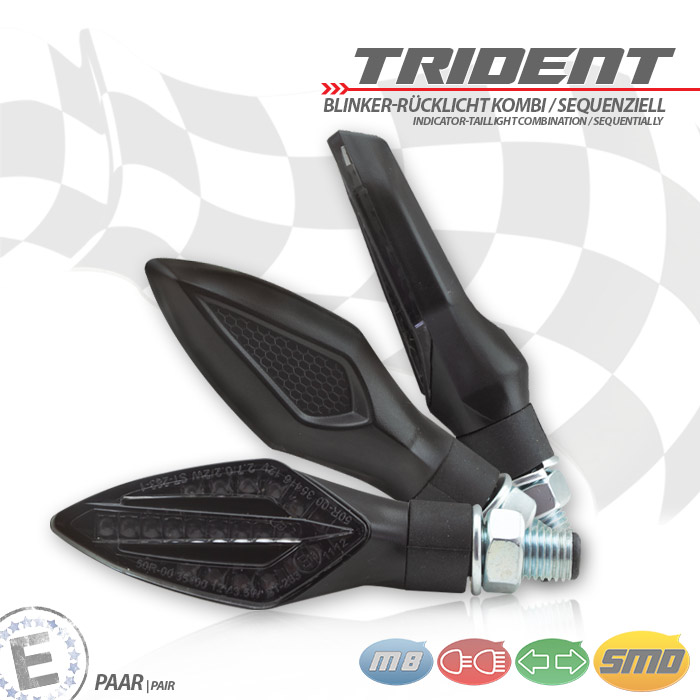 SMD-Blinker-RL TRIDENT SEQ schwarz