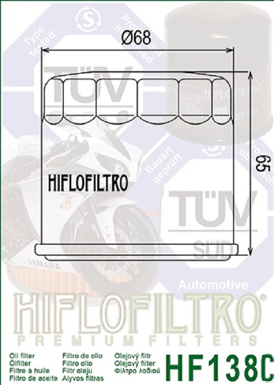 Hiflo Ölfilter HF138C Chrom