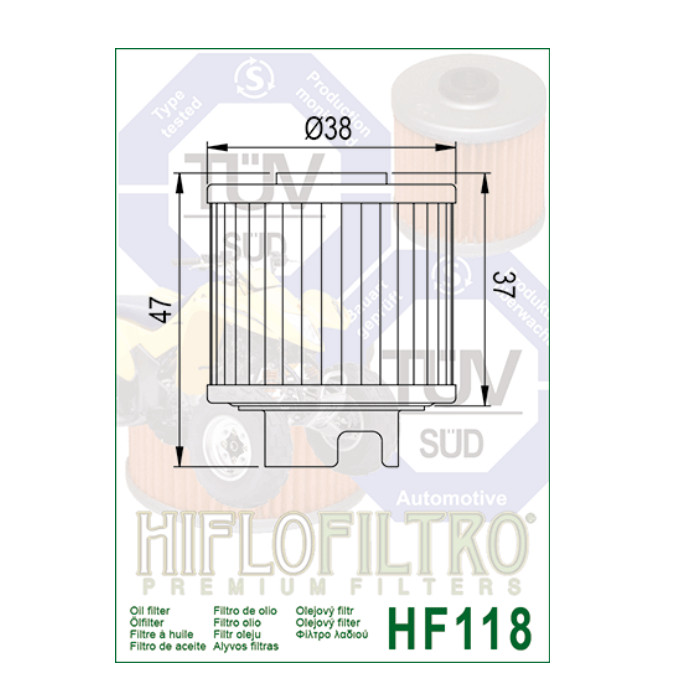 Hiflo Ölfilter HF118