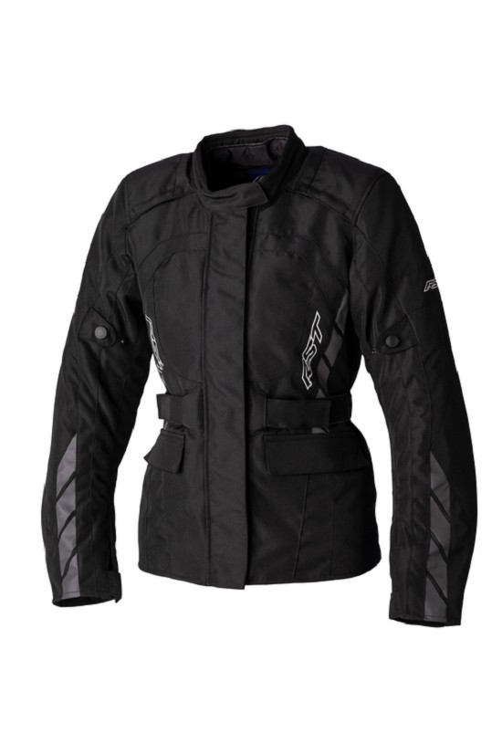 RST Damen Alpha 5 CE Textil-Jacke - Schwarz/Schwarz Größe XXL