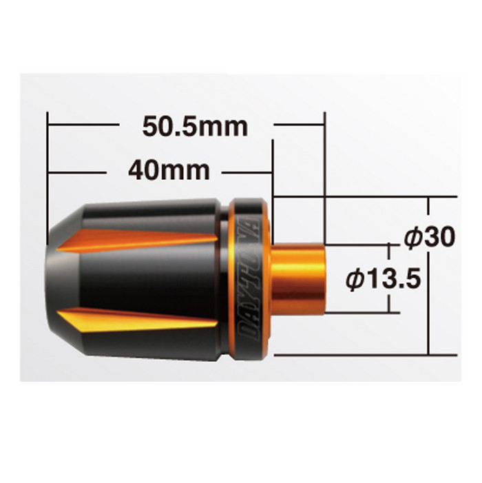 Daytona Lenkergewichte Scratch orange eloxiert