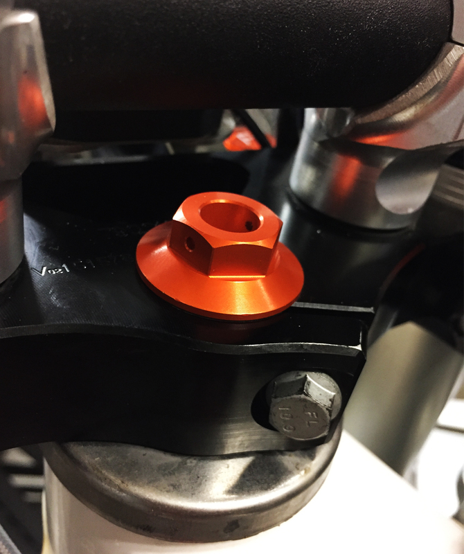 Lenksäulenmutter SCAR orange