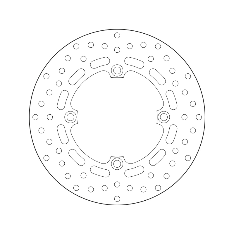 BREMBO Serie Oro rund starr Bremsscheibe BREMBO Serie Oro rund starr Bremsscheibe