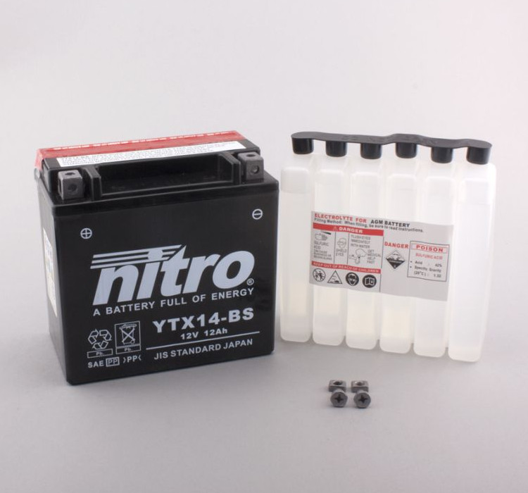 Batterie Nitro YTX14-BS 12AH MF