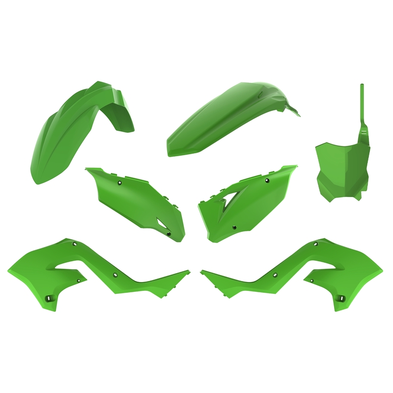 POLISPORT Restyle Plastikbausatz Grün passend für Kawasaki KX125/250
