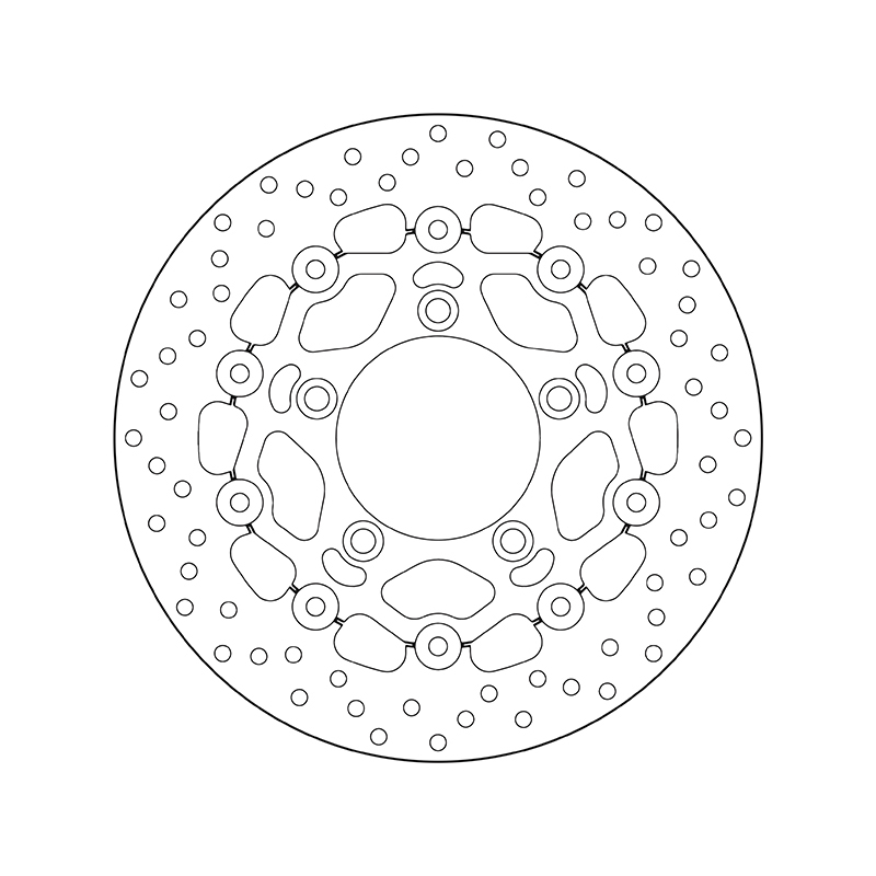 BREMBO Serie Oro rund schwimmend Bremsscheibe