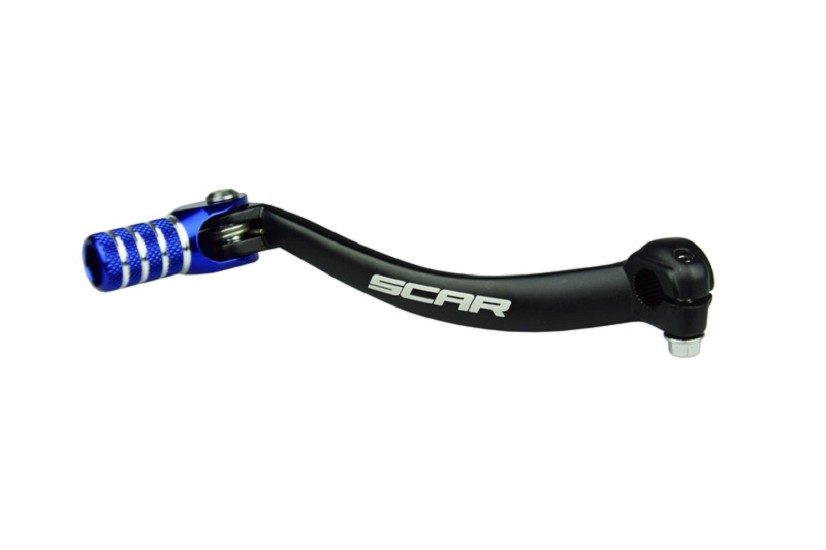 SCAR Schalthebel schwarz matt/Endstück blau
