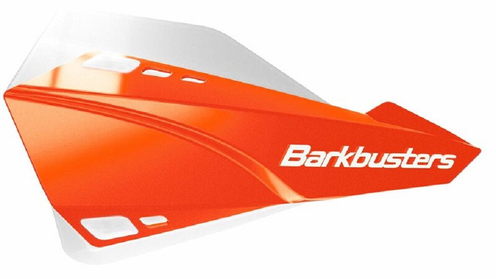BARKBUSTERS Sabre Handschützer-Set Universalhalterung Orange/Weiß