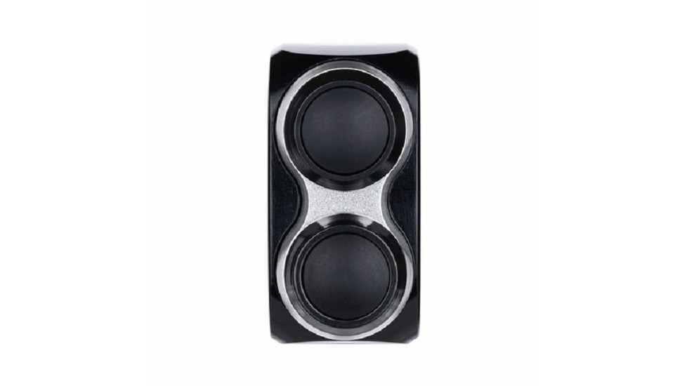 MOTOGADGET mo.switch basic Tasterarmatur, 2 Taster Schwarz/Silber