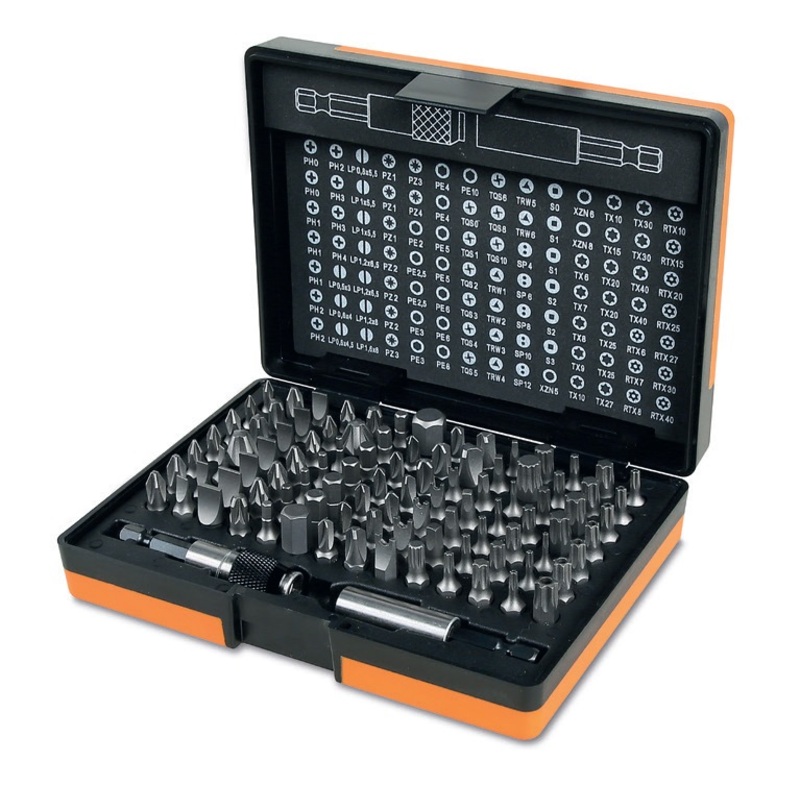 BETA Schraubendreher-Bit-Set mit 98 Bits und 2 Bithaltern BETA Schraubendreher-Bit-Set mit 98 Bits und 2 Bithaltern
