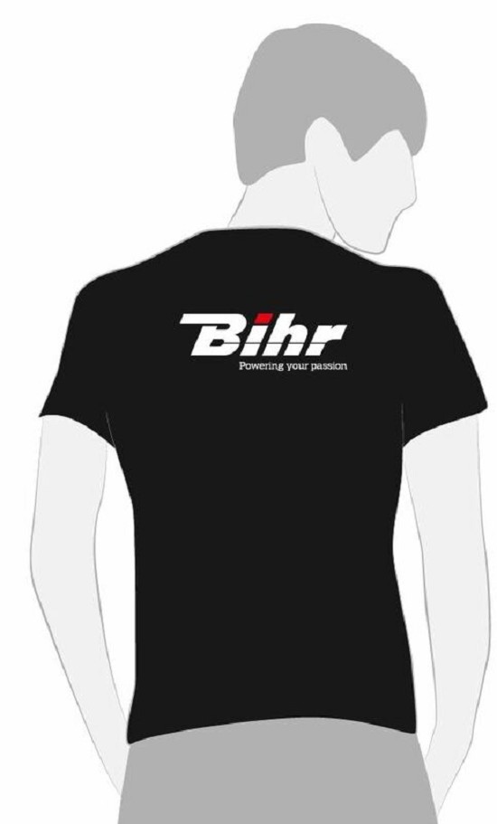 BIHR T-shirt Powering Your Passion schwarz größe S