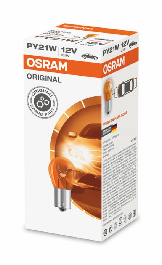 OSRAM Original Line PY21W Glühlampen 12V 21W - x10