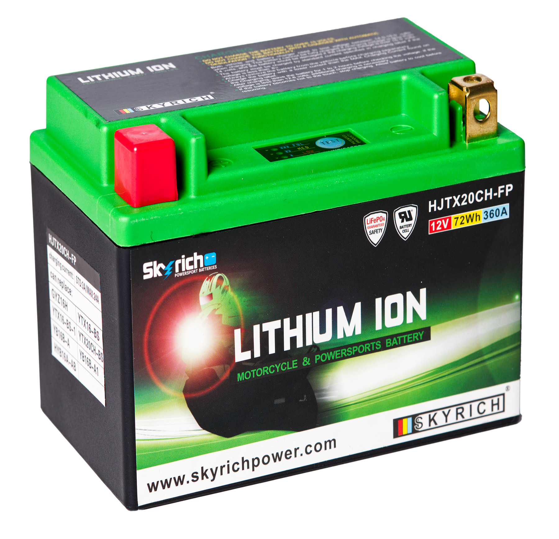 Batterie SKYRICH HJTX20CH-FP [150x87x105] 12,8V/6AH (10 Std.), 72 Wh, CCA: 360