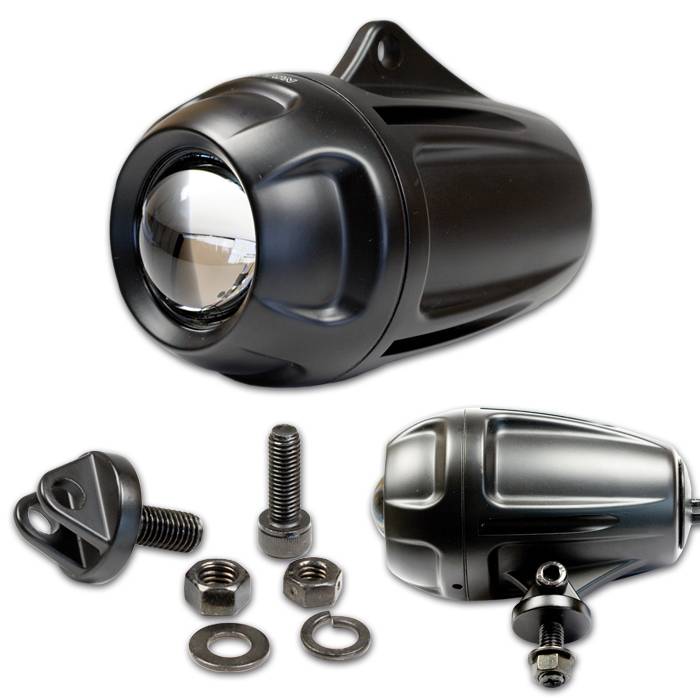Ellipsoidscheinwerfer Photon schwarz Alu