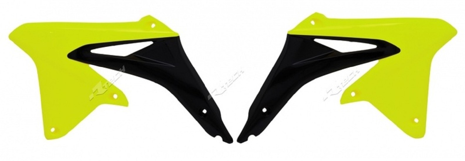 RACETECH Kühlerspoiler neongelb/schwarz passend für Suzuki RM-Z450 RACETECH Kühlerspoiler neongelb/schwarz passend für Suzuki RM-Z450