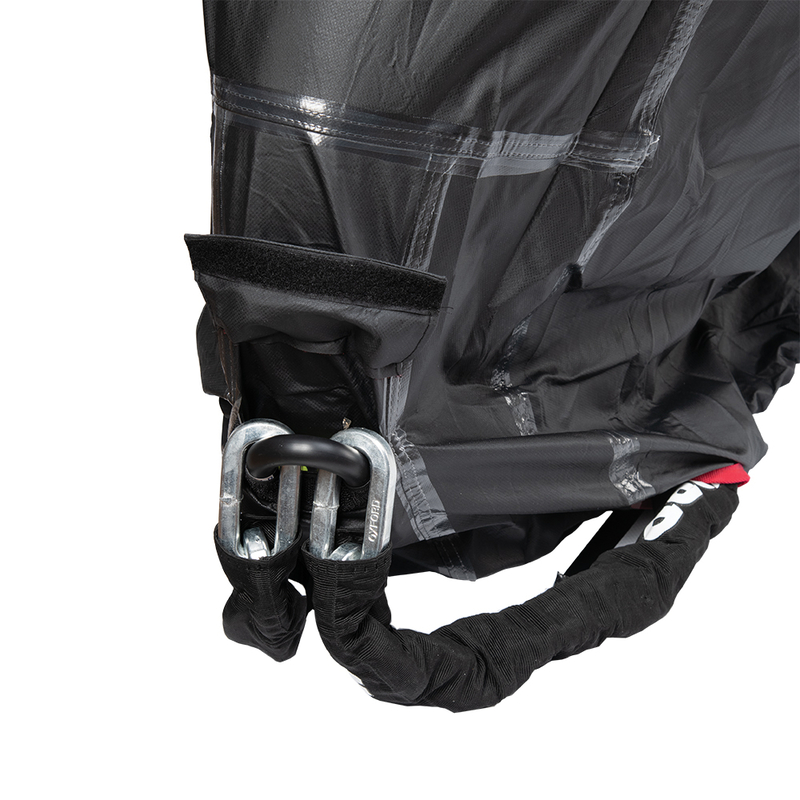 OXFORD Outdoor Abdeckplane Rainex Schwarz/Silber - Motorrad / Scooter - XL