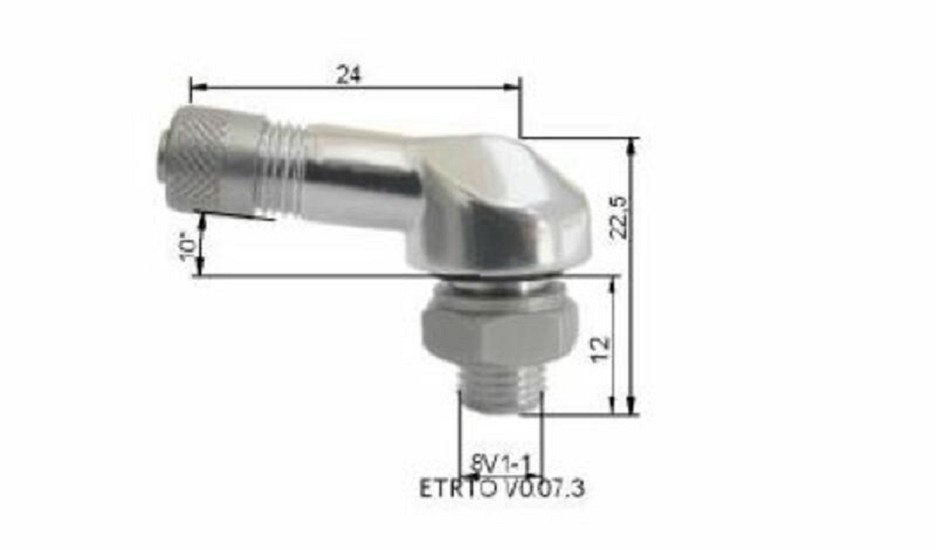 BIHR Reifenventil Aluminium Ø 8,5 mm - 10 Stck. BIHR Reifenventil Aluminium Ø 8,5 mm - 10 Stck.